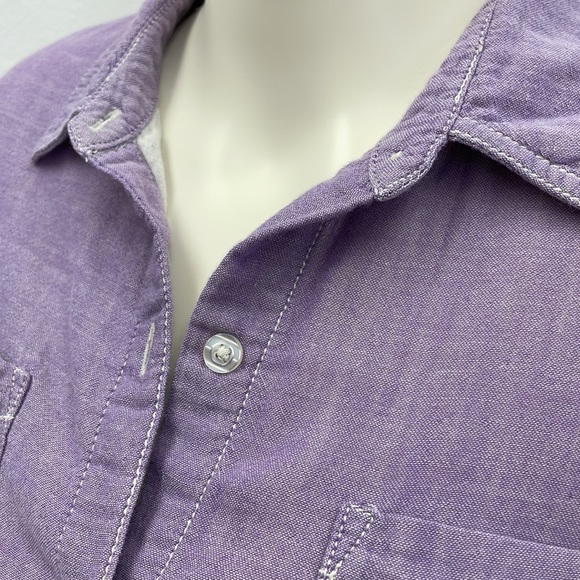 Lilac Button Down Long Sleeve - Picture 5 of 12